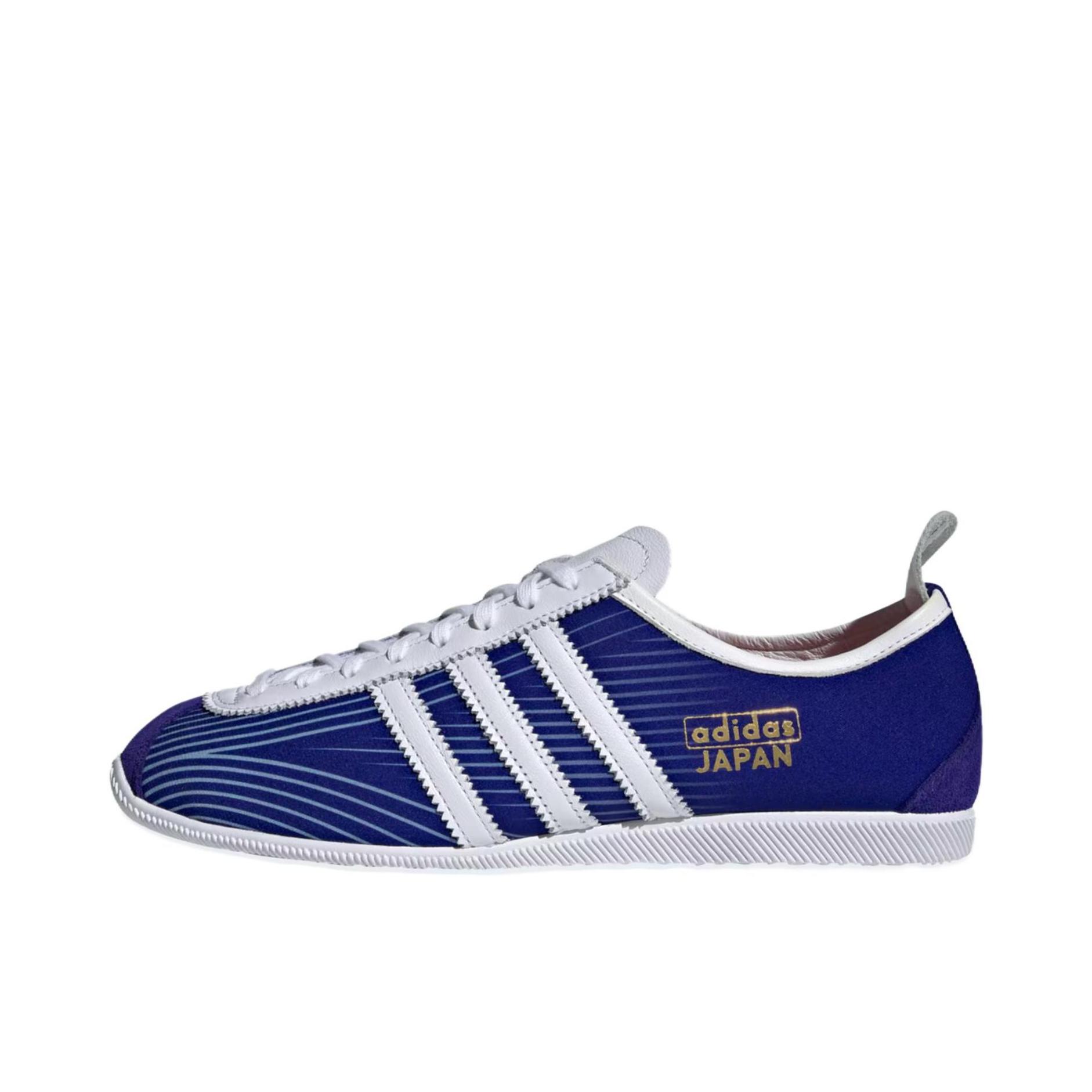 推荐商品：adidas Originals Japan 防滑耐磨 舒适轻便 复古百搭 潮流 T头鞋 薄底鞋 运动休闲鞋 深蓝色