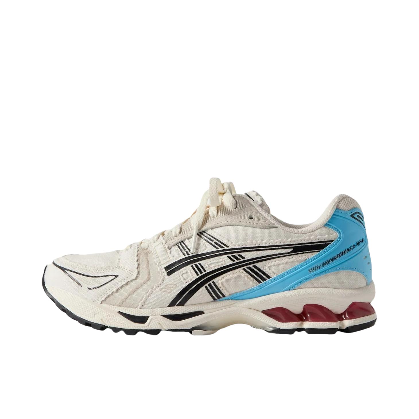 推荐商品：Asics/亚瑟士 Gel-Kayano 14 跑鞋 舒适减震防滑耐磨网面百搭复古慢跑 KITH联名/MARVEL/漫威联名/蓝色/白色