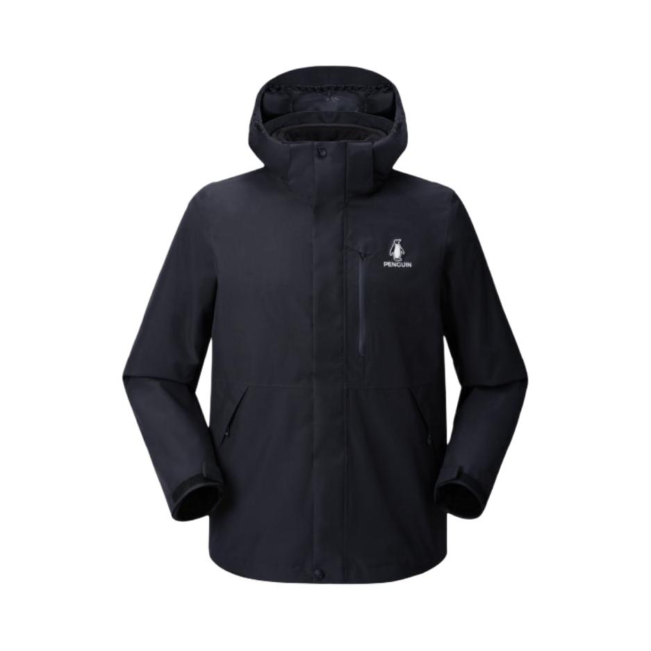 推荐商品：PENGUIN/企鹅 x CAMEL骆驼 联名摇粒绒内胆保暖吸湿排汗冲锋衣 M15CATG094 幻影黑