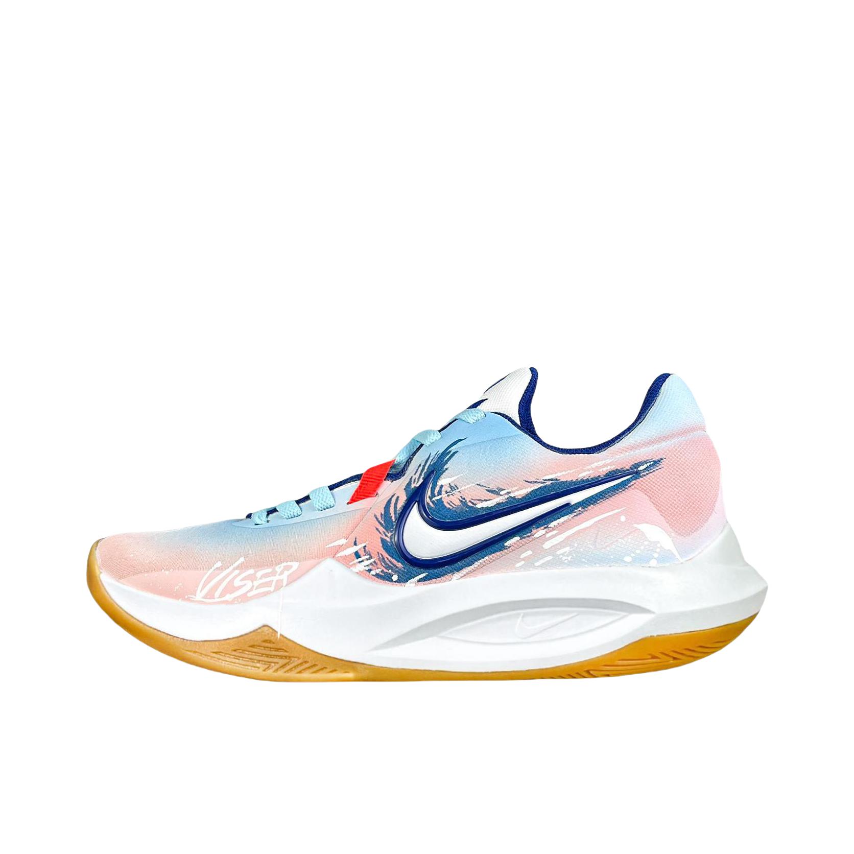 推荐商品：【定制球鞋】Nike Precision 6 篮球鞋 舒适减震防滑耐磨低帮系带支撑潮流时尚百搭 海岸线