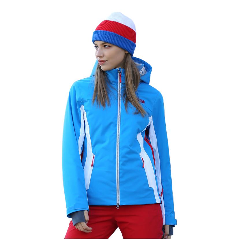 推荐商品：Running River/奔流 防风保暖拼接滑雪服 女装 1013 蓝