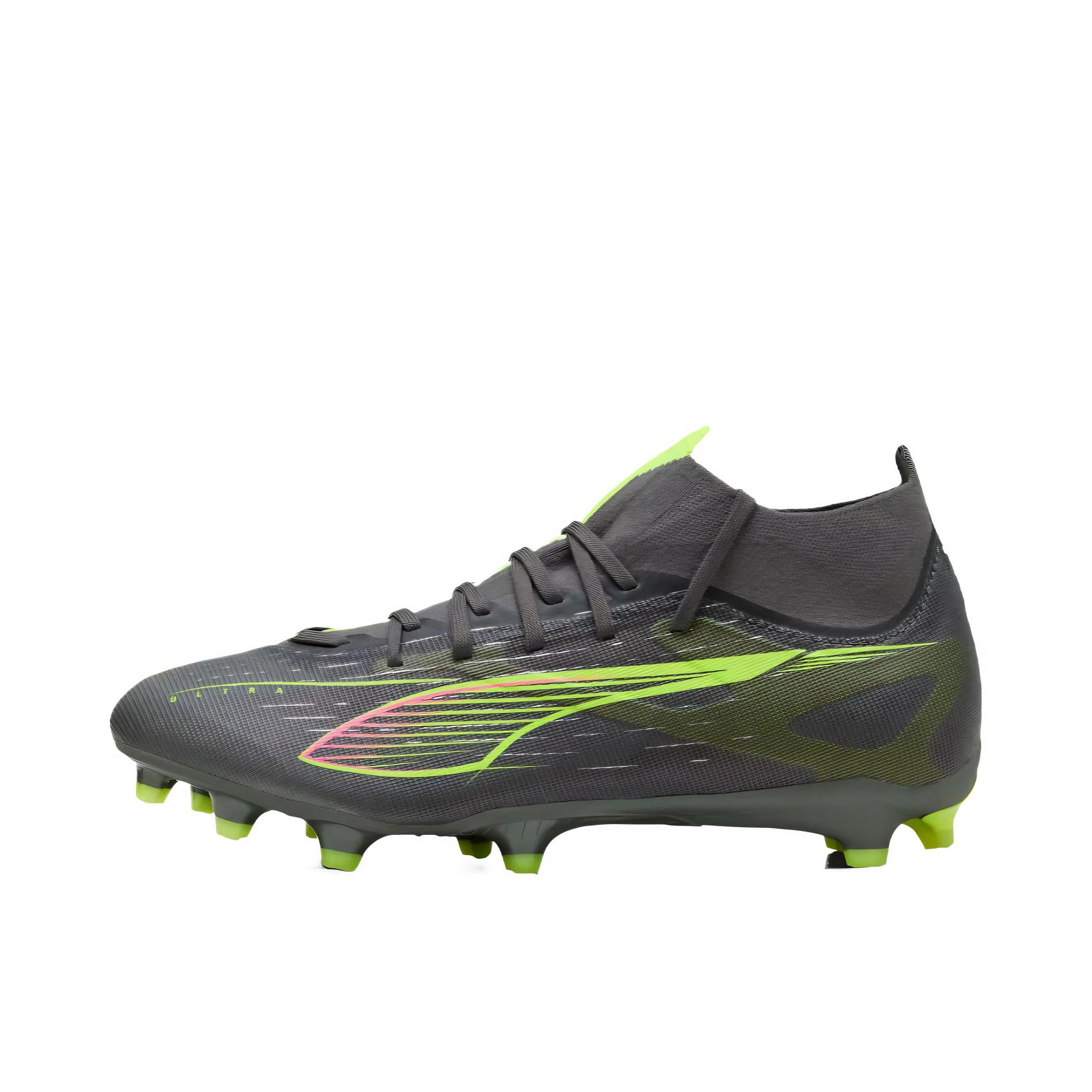推荐商品：Puma/彪马 Ultra 5 Pro FG/AG 防滑 低帮 系带 圆头 足球鞋 灰色/黄色