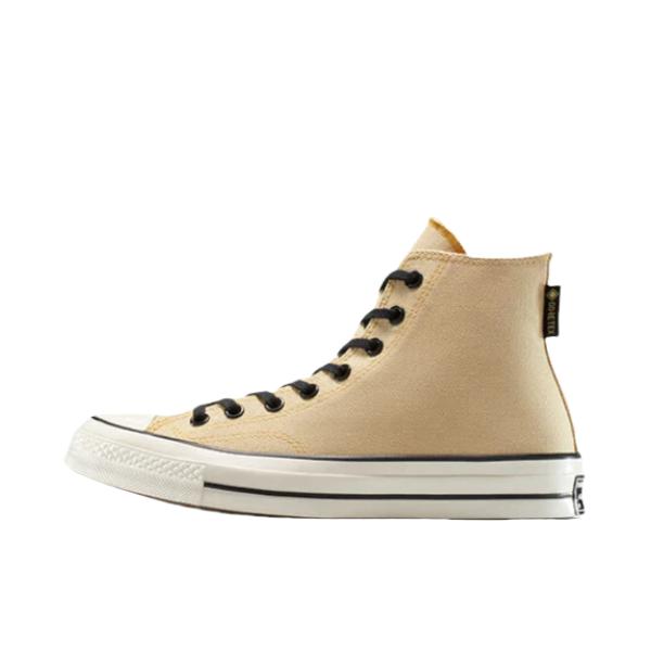 推荐商品：Converse/匡威 Chuck 70 帆布鞋 防滑耐磨薄底轻便透气舒适百搭复古时尚贴合圆头流光风 浅棕色/白色/黑色