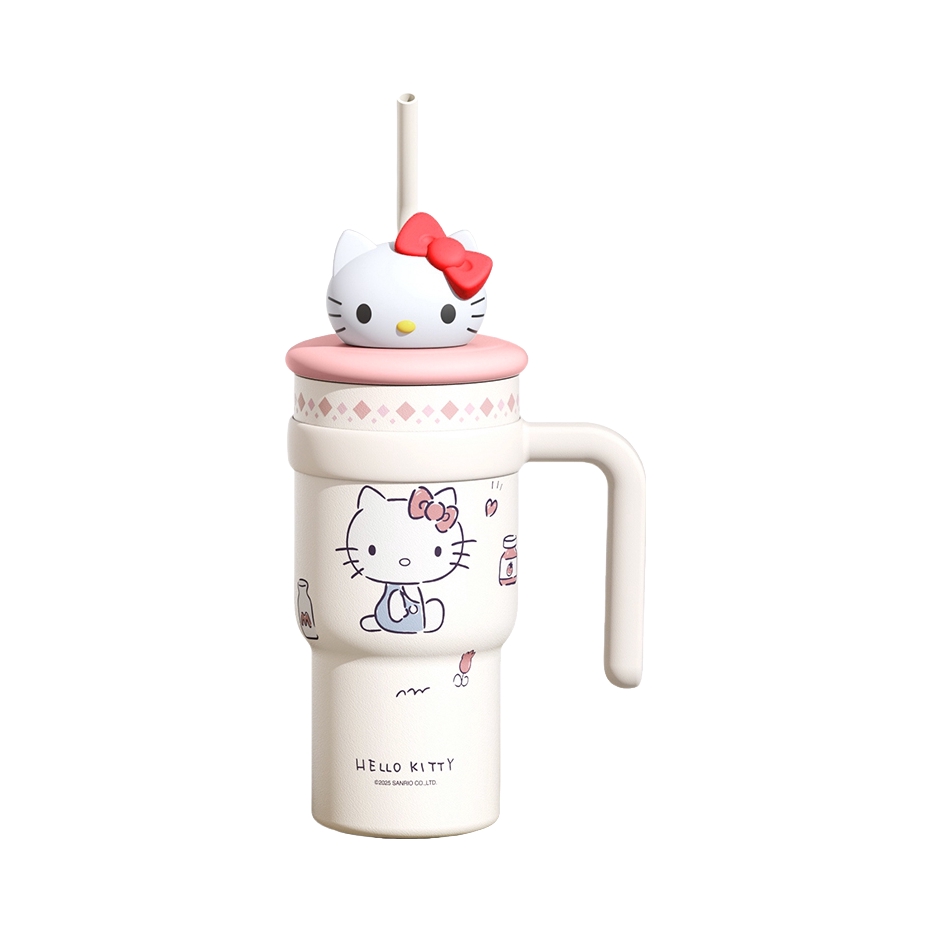 推荐商品：oneday KT猫联名款 700ml 双饮式 奥氏体316不锈钢 少女系冰霸杯 75