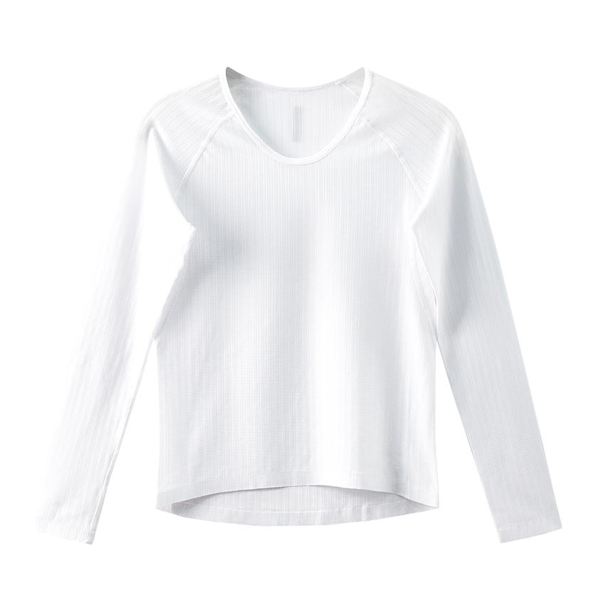 推荐商品：SPAKCT/思帕客 排汗修身聚酯纤维长袖骑行服 白