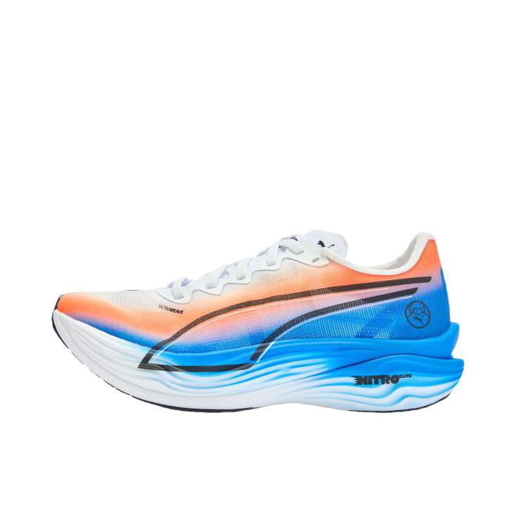 推荐商品：Puma/彪马 Deviate Nitro Elite 3 彪破精英 碳板 缓震回弹 舒适透气 防滑耐磨 健步 跑鞋 白色/火红色/黑色