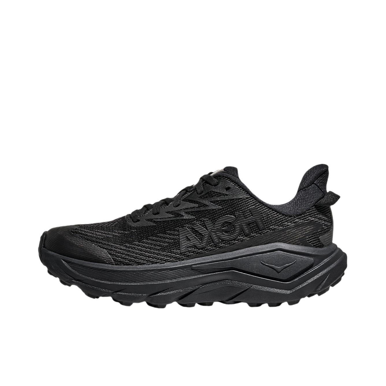 推荐商品：HOKA ONE ONE CHALLENGER 8 GTX 跑鞋 防水徒步系带抓地 宽版/女款/黑色/炭黑色