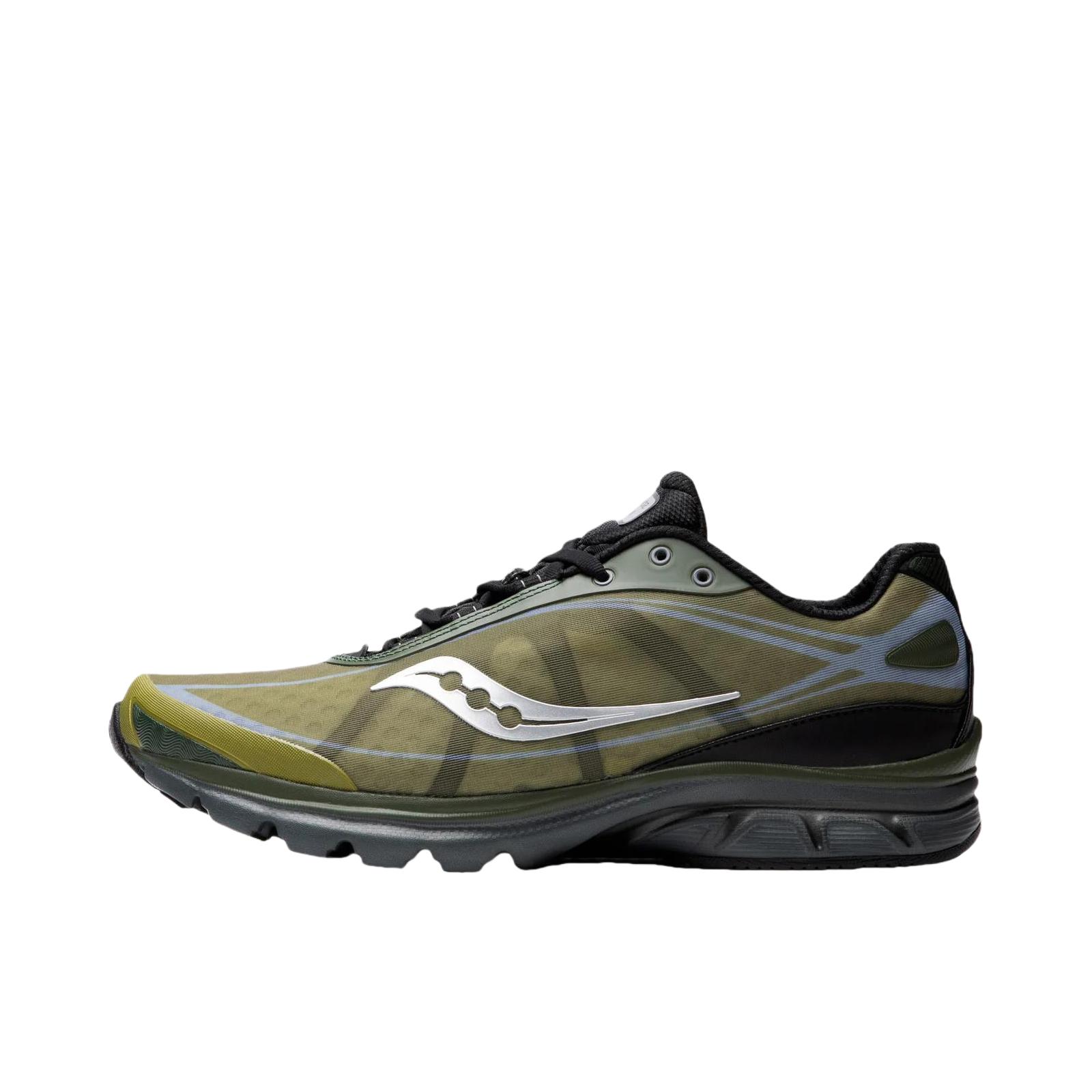 推荐商品：Saucony/索康尼 KINVARA 1 菁华 防滑 耐磨 低帮 圆头 跑鞋 军绿色
