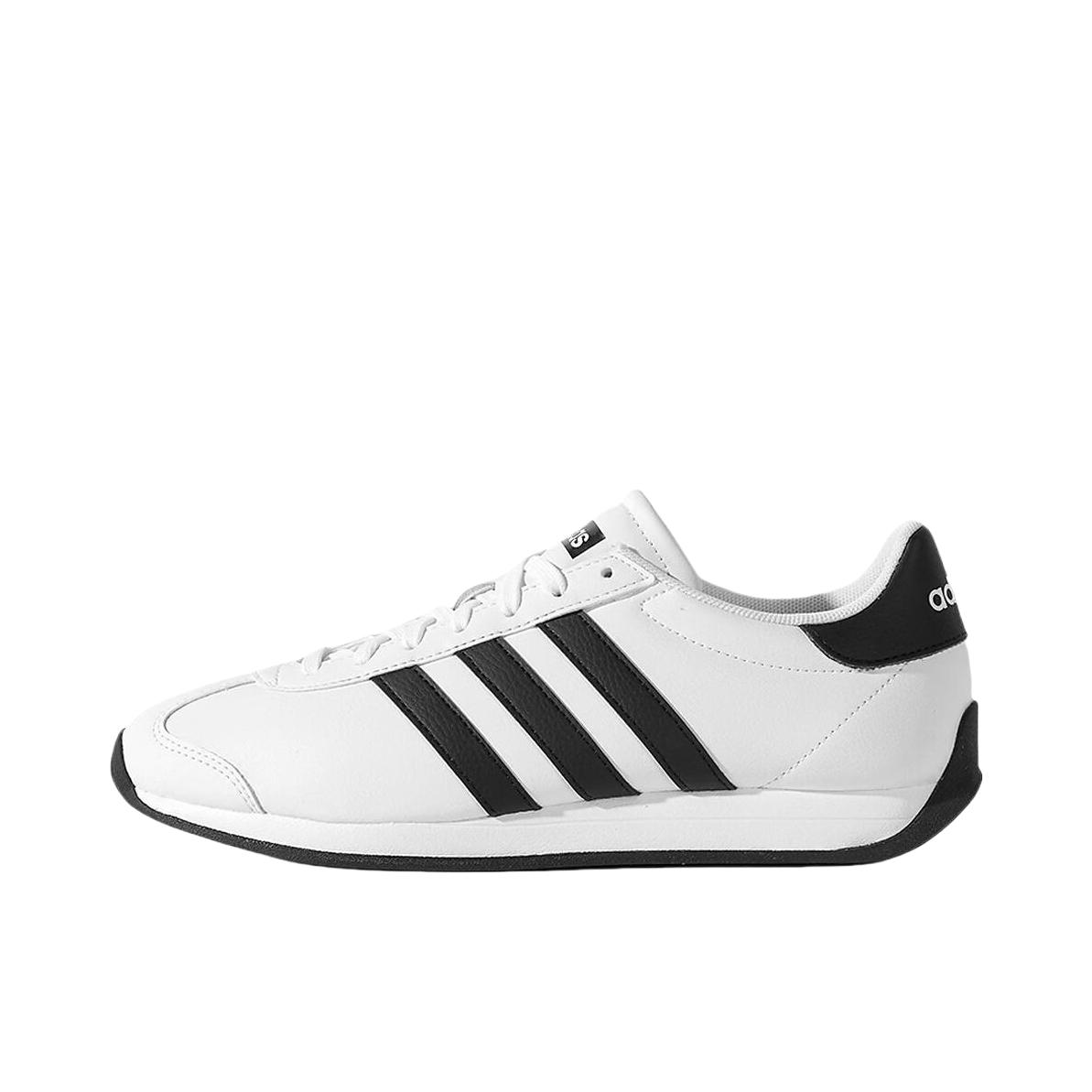 推荐商品：adidas Originals Country 2 防滑 低帮 坡跟 系带 跑鞋 白色/一号黑