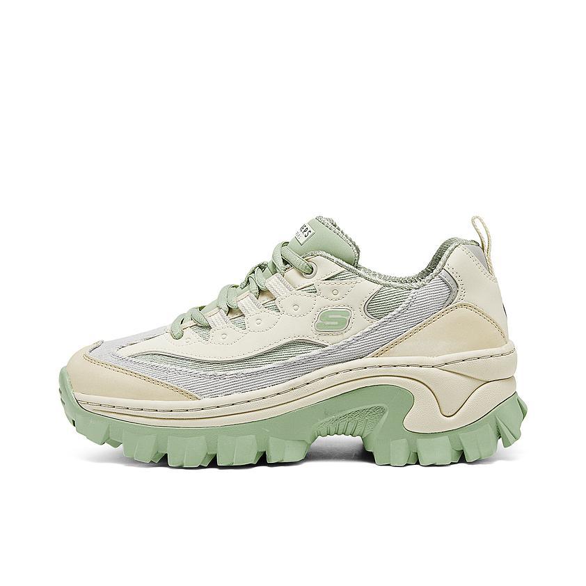 推荐商品：Skechers/斯凯奇  Street  蜜糕鞋 老爹鞋  防滑耐磨缓震轻便增高轻盈百搭休闲运动  女款/薄荷绿
