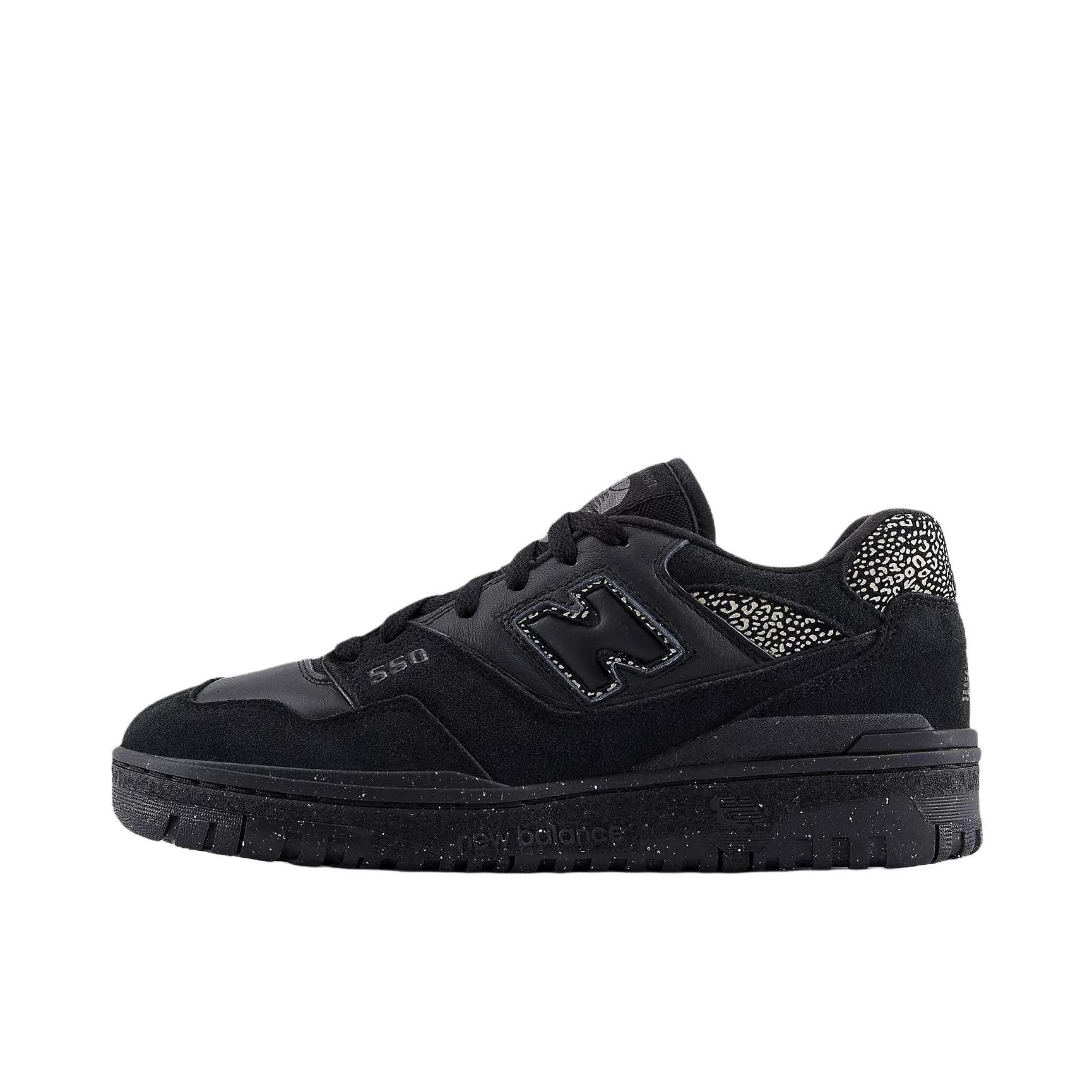 推荐商品：New Balance 550 复古 舒适 百搭 减震透气 防滑耐磨 潮流 运动休闲鞋 B宽/黑色 