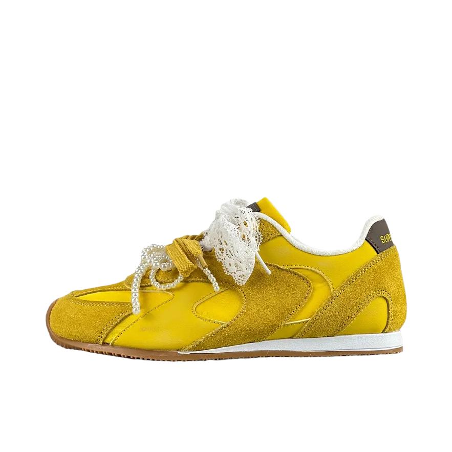 推荐商品：SUPER DRAG 板鞋 潮流耐磨透气百搭 女款/黄色