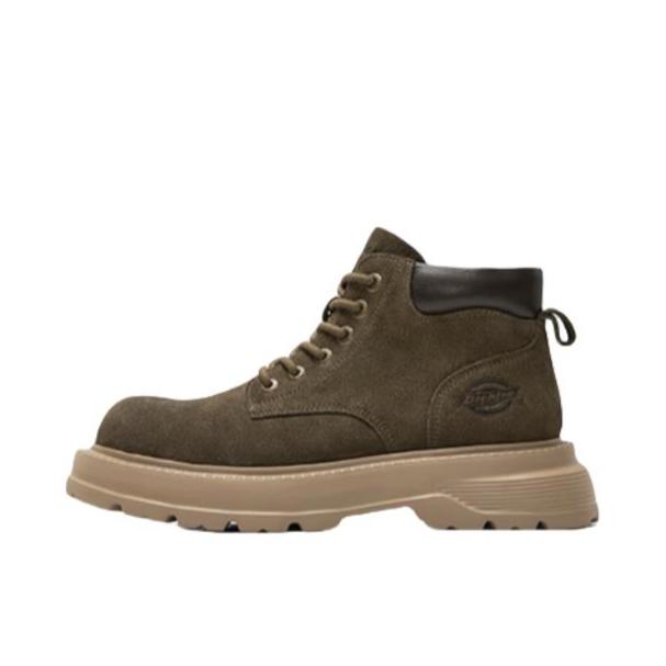 推荐商品：Dickies 工装靴 马丁靴 舒适百搭厚底耐磨增高 254M50LXS39A 加绒/深棕色