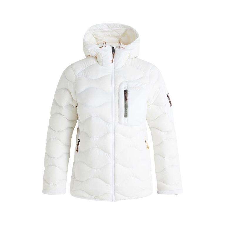 推荐商品：Peak Performance/壁克峰 保暖拉链防风连帽羽绒服 女装 G80952 白