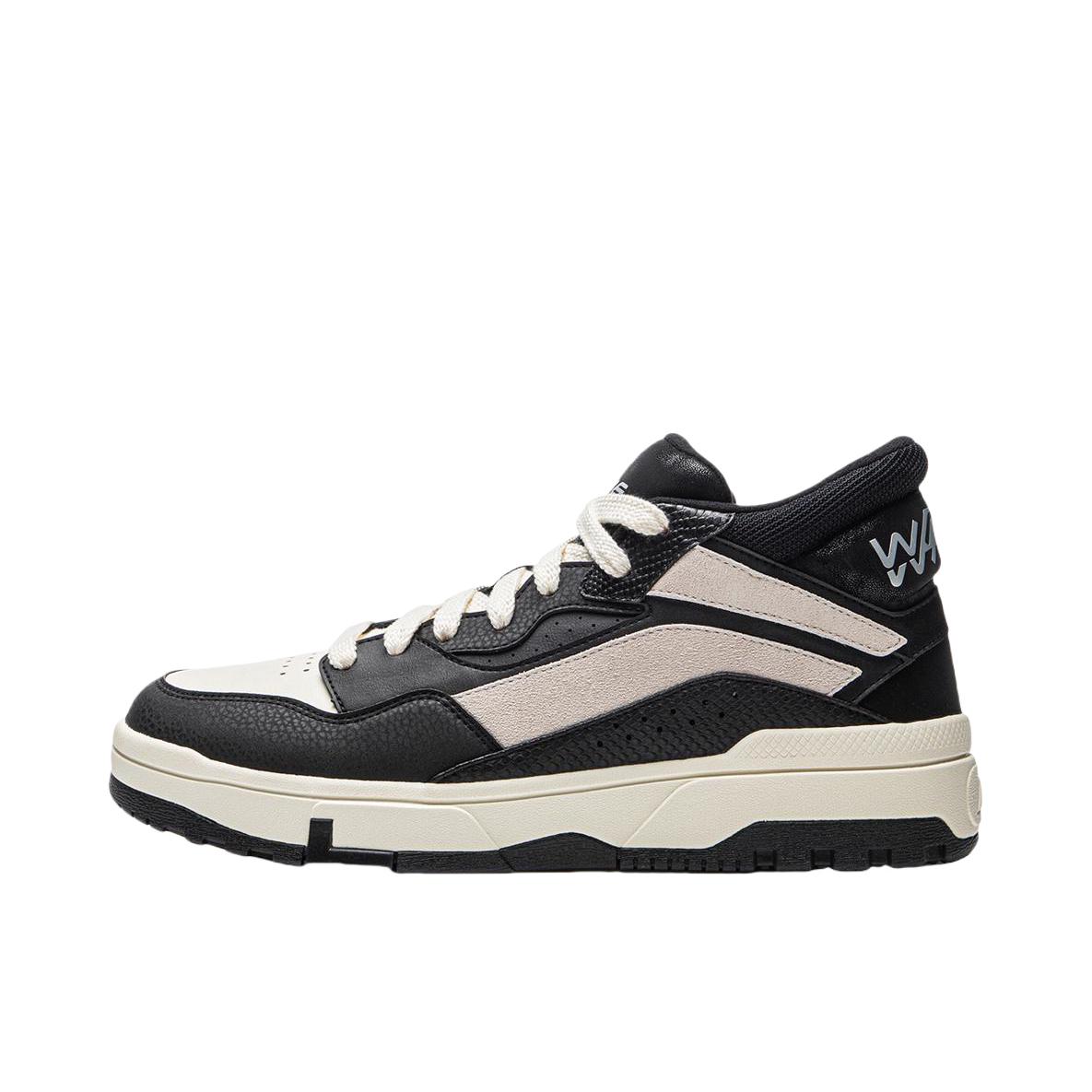 推荐商品：李宁 惟吾MID WHEAT FFLEECE 加绒加棉保暖回弹增高软弹包裹圆头冬季防滑厚底减震滑板鞋轻便 运动休闲鞋 加绒/黑色/米白色