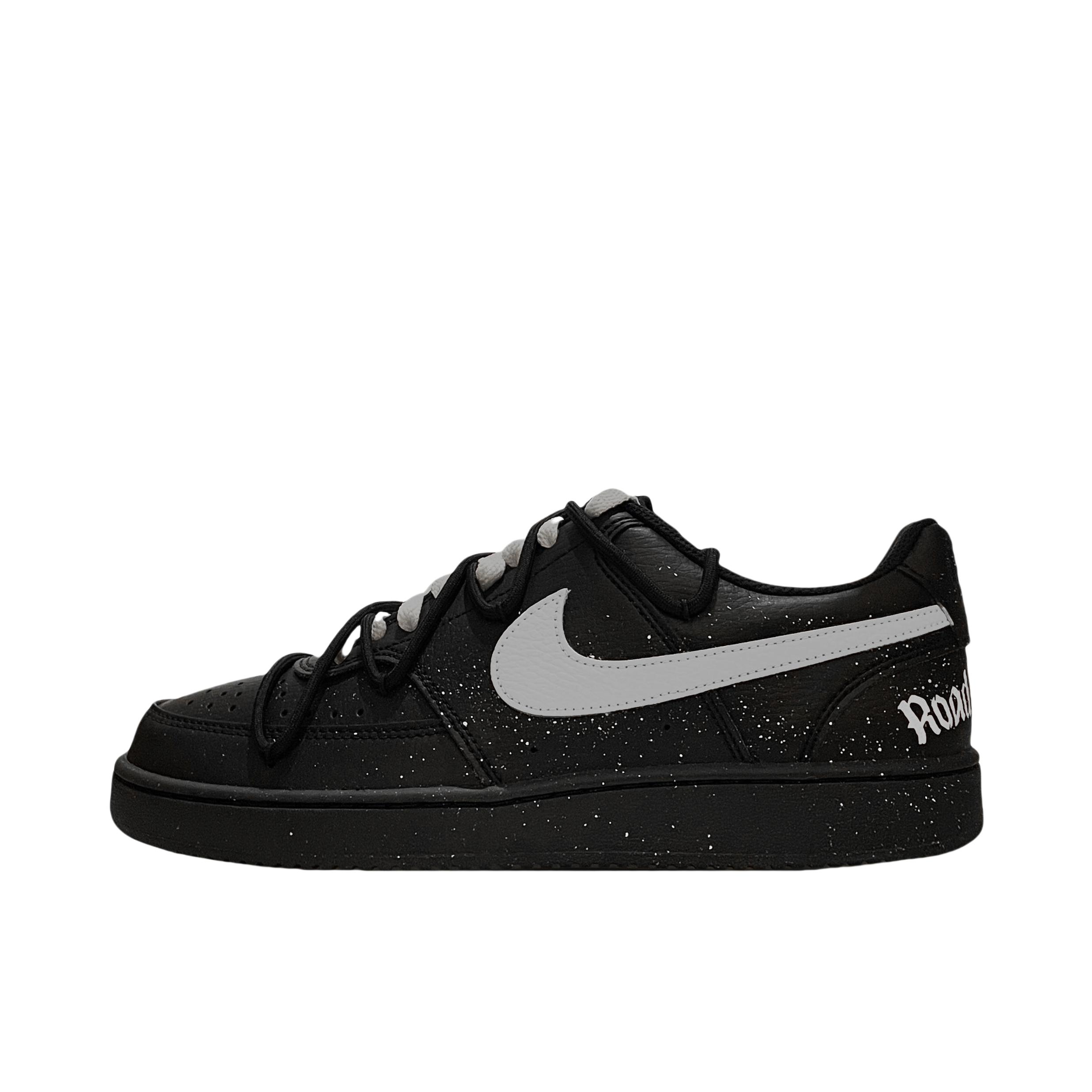 推荐商品：【定制球鞋】 Nike Court Vision 1 板鞋 防水美式简约防滑减震复古 灰银齿轮