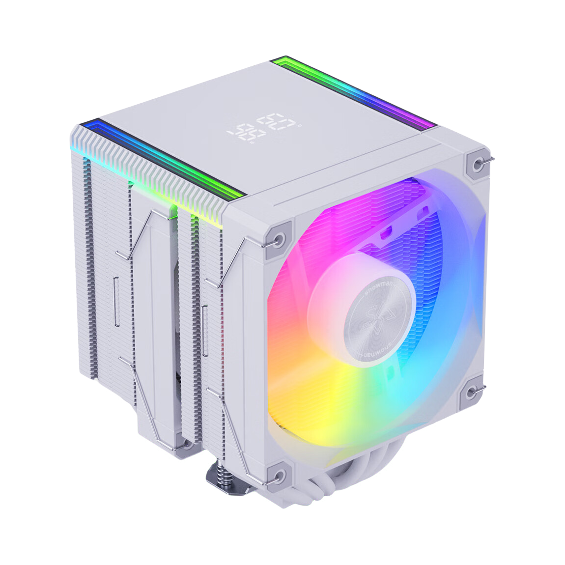 推荐商品：SNOWMAN/冰曼 MT660-V4 CPU风冷散热器 6热管 智能数显