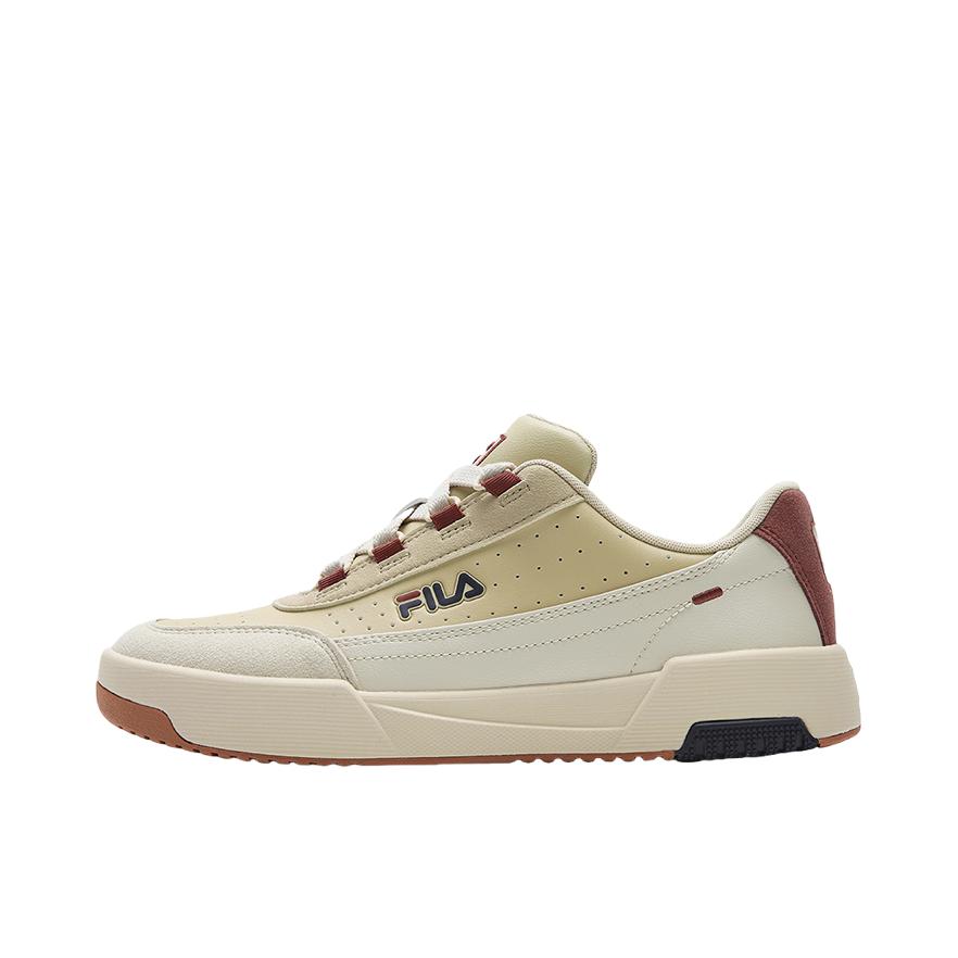 推荐商品：FILA/斐乐 TARGA 2 网球鞋 舒适耐磨防滑 女款/砾石棕/斑鸠黄