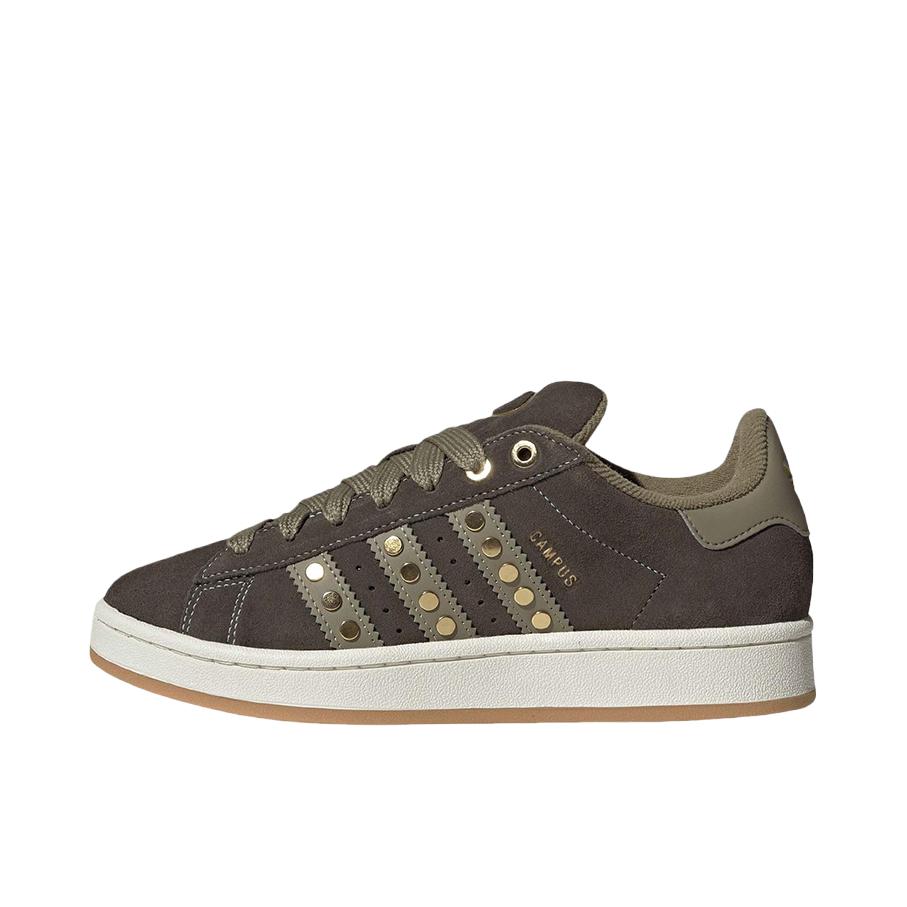 推荐商品：adidas Originals Campus 00s 板鞋 面包鞋 复古缓震透气轻便薄底贴合耐穿圆头包裹性平跟支撑 女款/橄榄绿