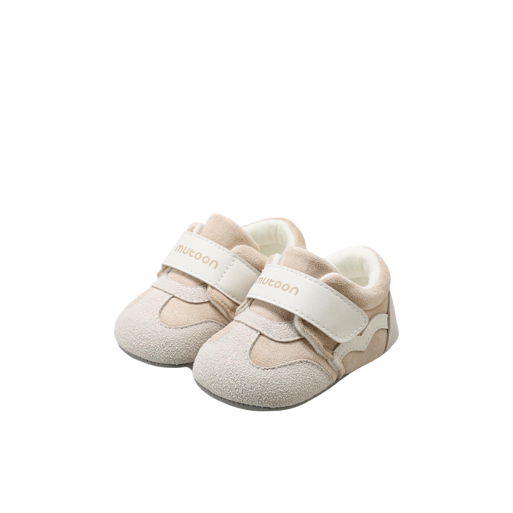 推荐商品：mutong/牧童 学步鞋儿童 复古软底透气 ESW2568905# 加绒/婴童/雾凇灰
