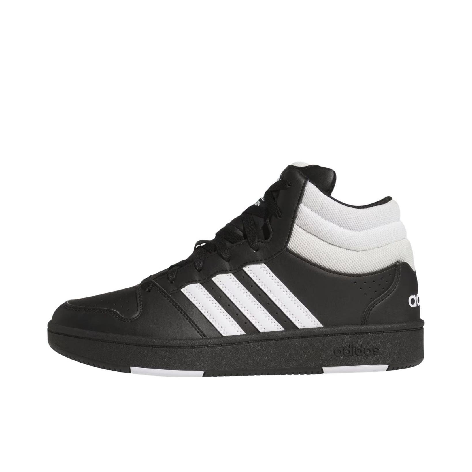 推荐商品：adidas HOOPS CLASSIC 板鞋 低帮轻便休闲舒适贴合 高帮/黑色