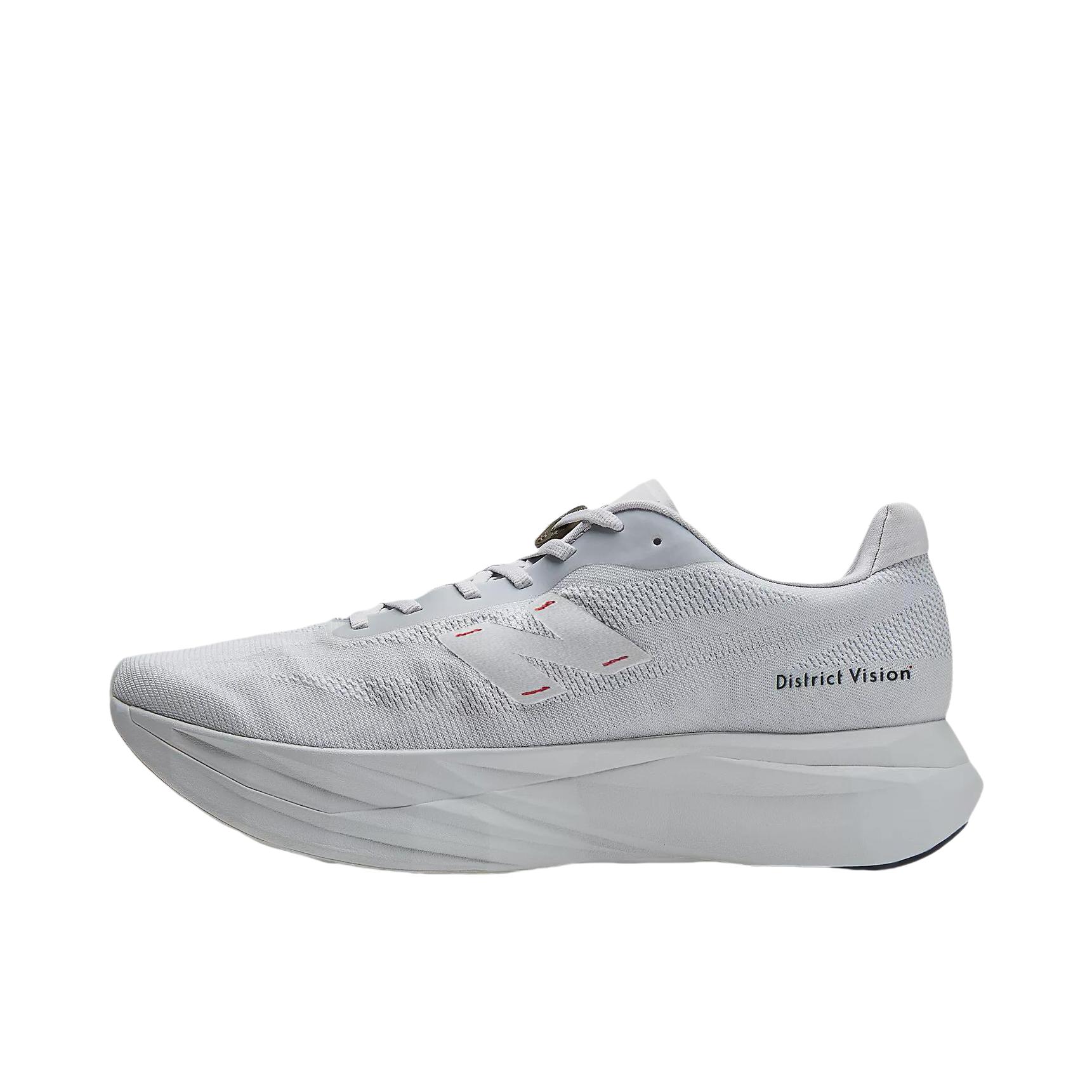 推荐商品：New Balance FuelCell SuperComp Elite V5 跑鞋 百搭透气休闲圆头碳板回弹竞速马拉松减震贴合耐用 District Vision联名/珍珠灰