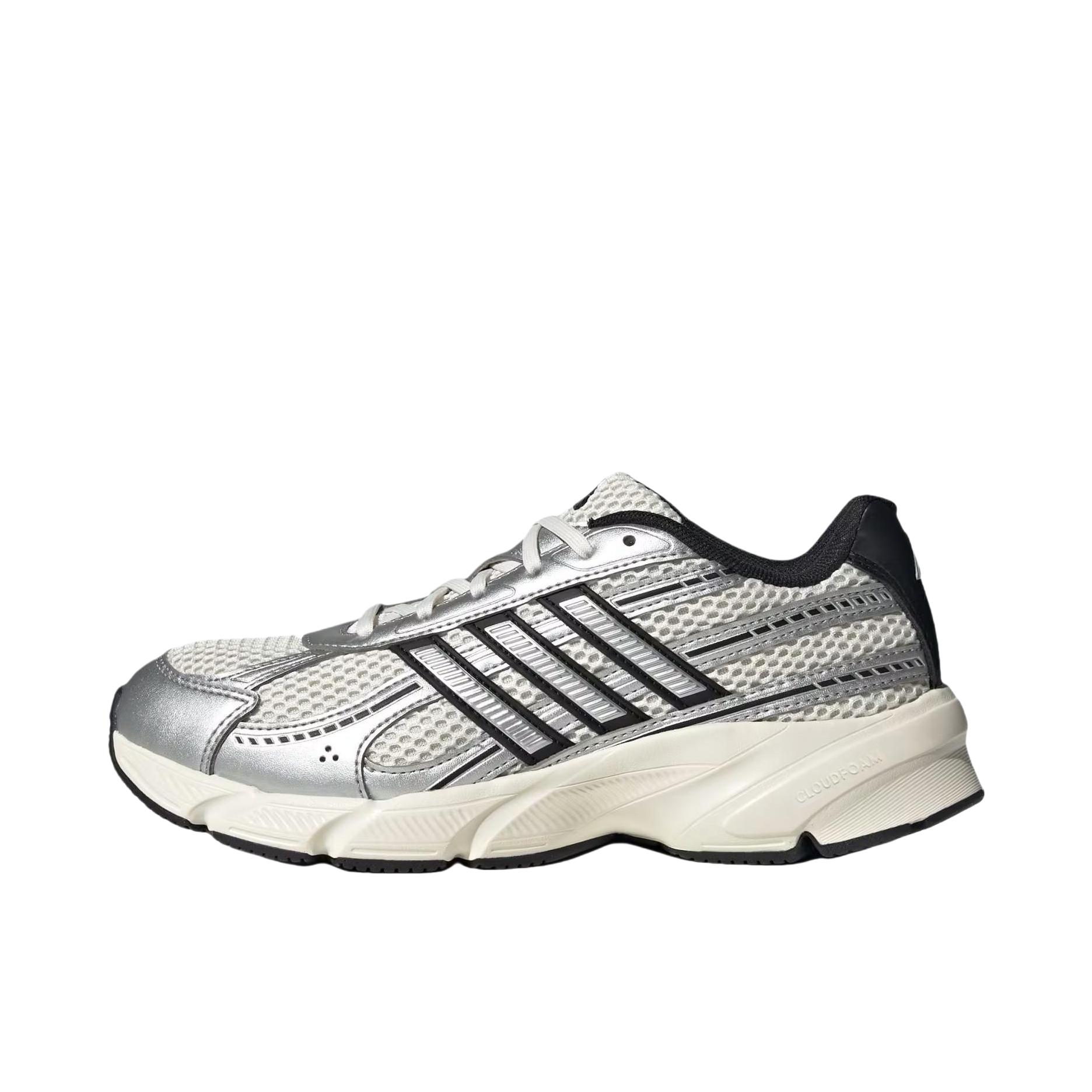 推荐商品：adidas TECHNOCHAOS 2000 跑鞋 透气舒适百搭厚底贴合圆头 粉笔白