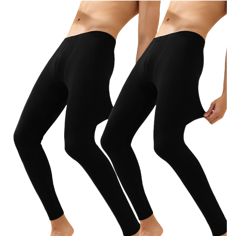 推荐商品：MiiOW/猫人 保暖薄款纯色打底裤 MR-MPSJ-22031-SJY 黑 /2条装