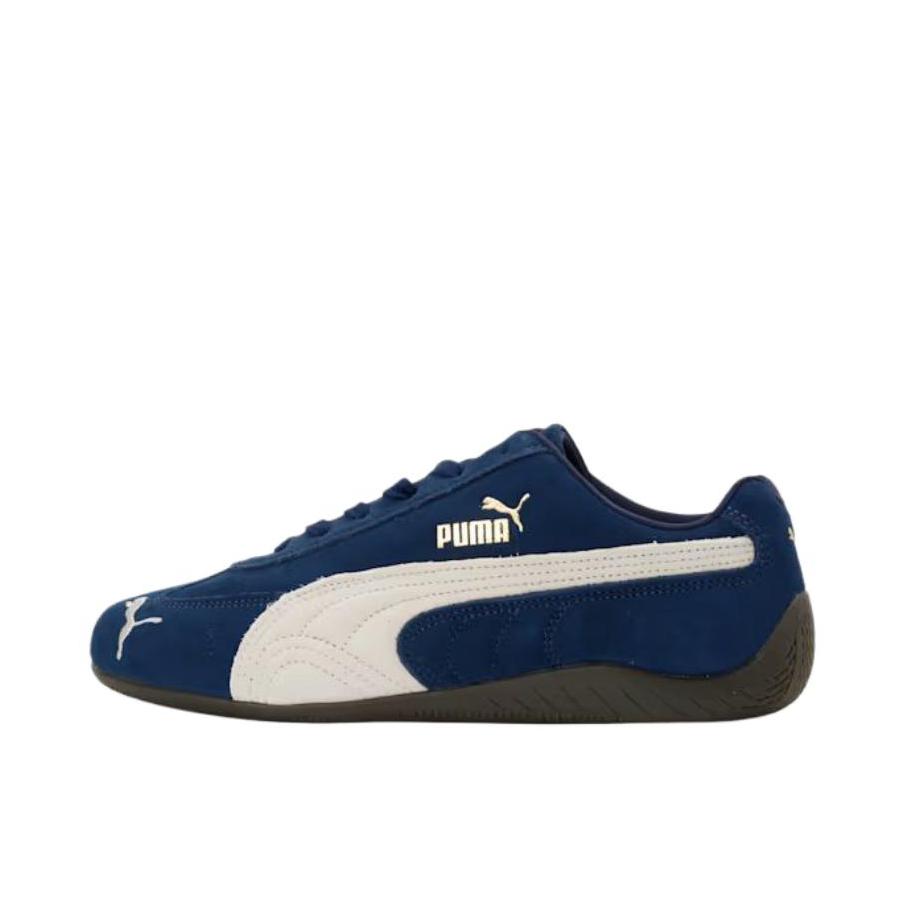 推荐商品：Puma/彪马 Speedcat OG 赛车鞋 德训鞋 训练鞋 T头薄底复古防滑耐磨贴合赛车风流光风 蓝色/纯白色