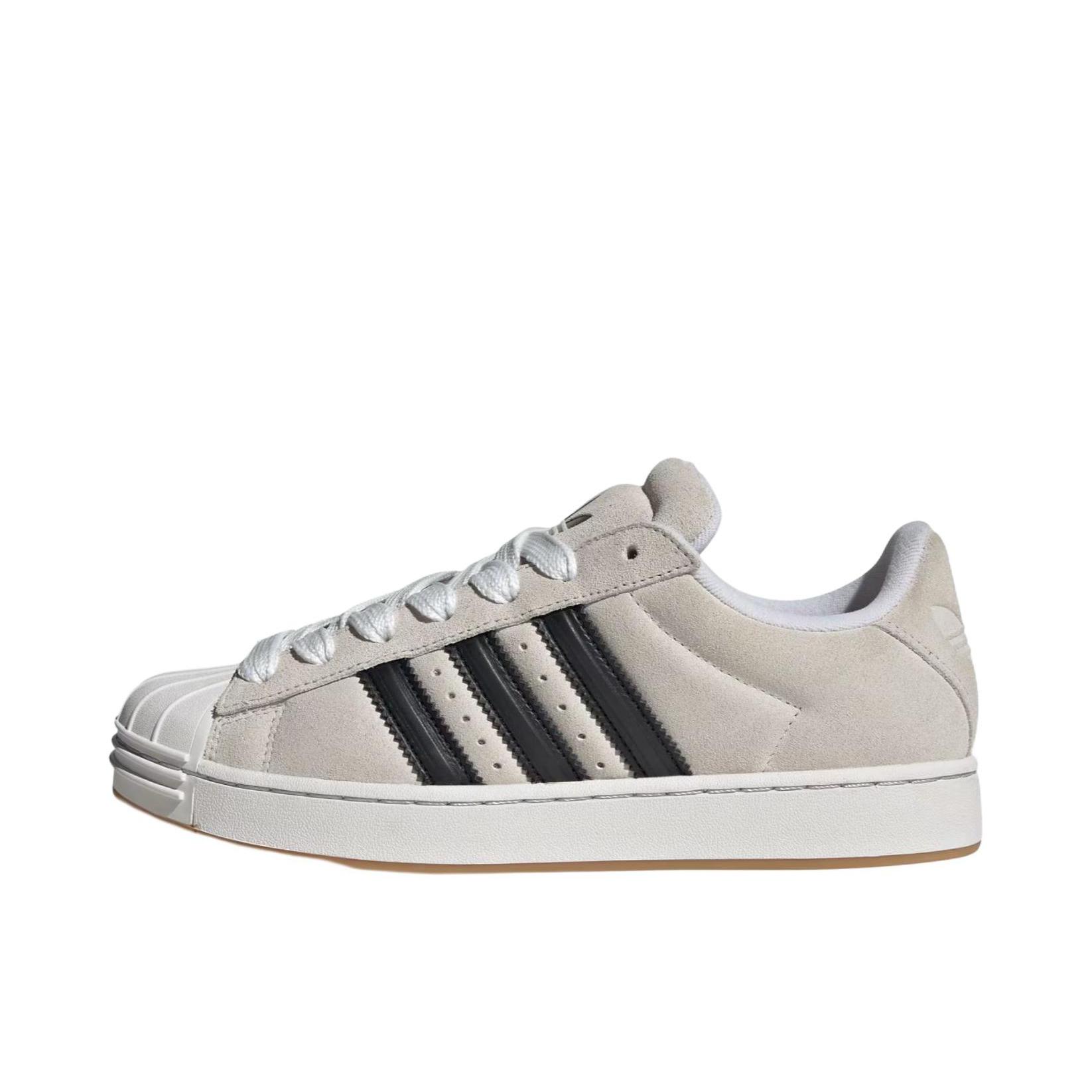 推荐商品：adidas Originals SUPERSTAR ST 板鞋 圆头平跟橡胶贴合耐穿 水晶白 
