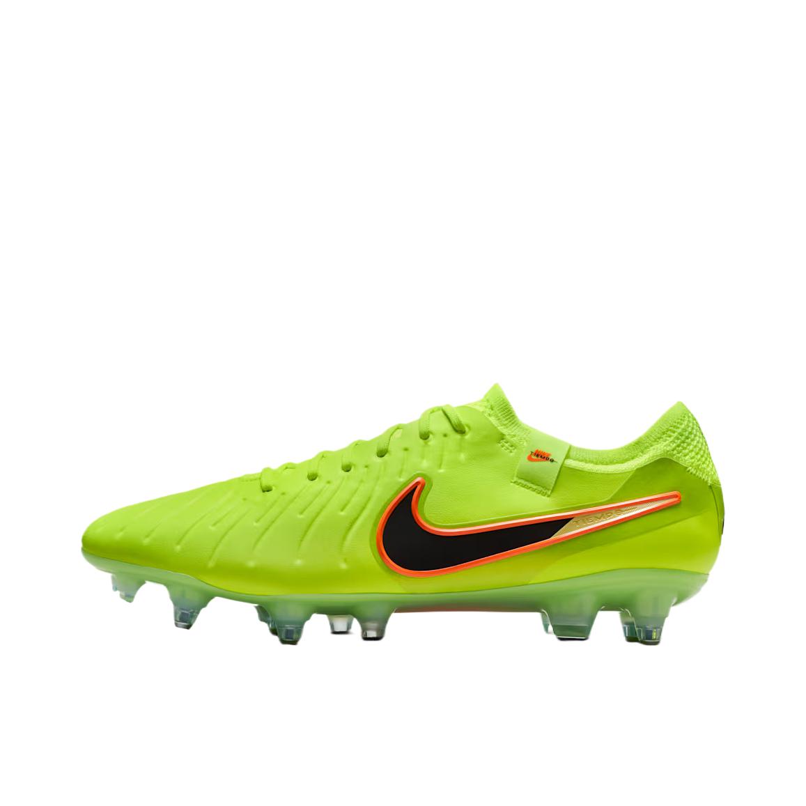 推荐商品：Nike Tiempo Legend 10 Elite SG 足球鞋 顶级金属长钉软草地防滑耐磨 伏特/黑色 