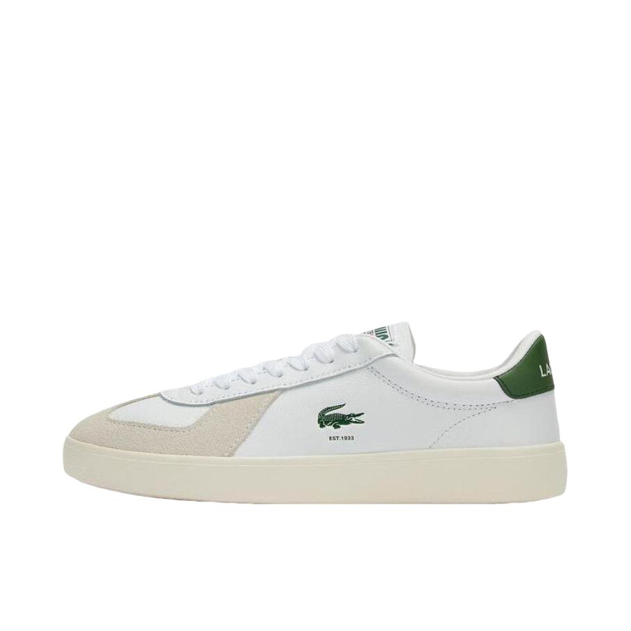 推荐商品：LACOSTE 板鞋 圆头复古舒适百搭 49SFA0028 女款/米色/白色