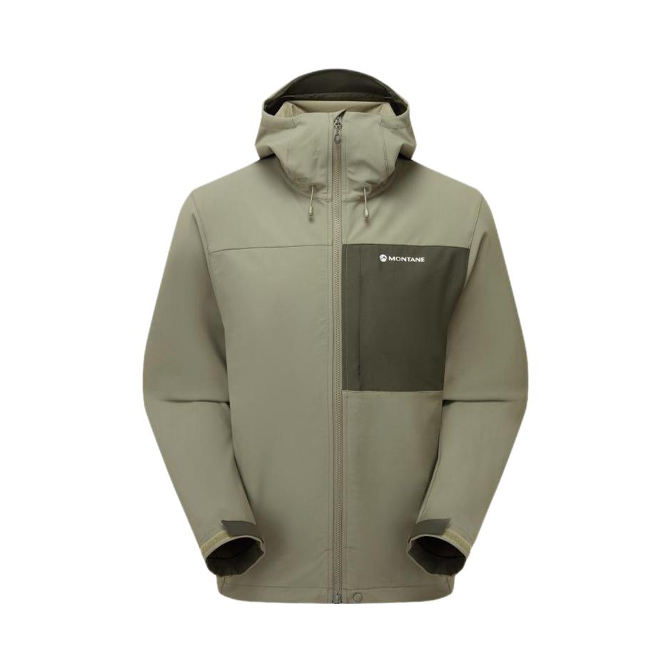 推荐商品：MONTANE/盟泰恩 软壳连帽防风户外夹克 MTEXH 浅苔绿