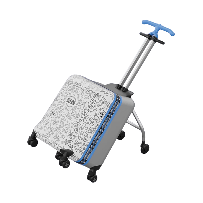 推荐商品：哈秀 儿童可坐骑懒人溜娃神器可登机宝宝行李箱旅行箱童包