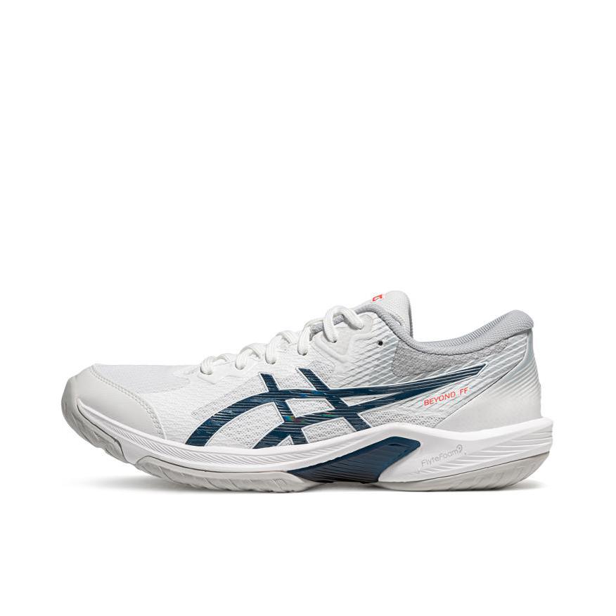 推荐商品：Asics/亚瑟士 Beyond FF 轻量 缓震 稳定支撑 耐磨耐用 网面 训练鞋 白色/深蓝色