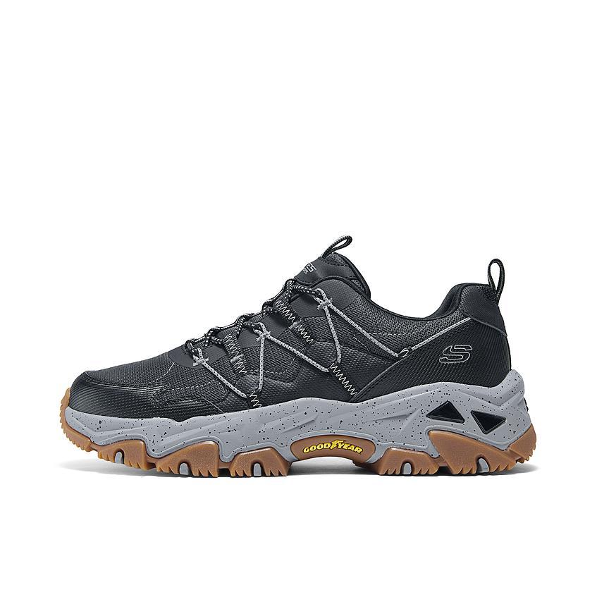 推荐商品：Skechers/斯凯奇  云屿  舒适减震 防滑耐磨 百搭复古  厚底鞋 徒步鞋 户外鞋 男款/黑色/灰色/棕色