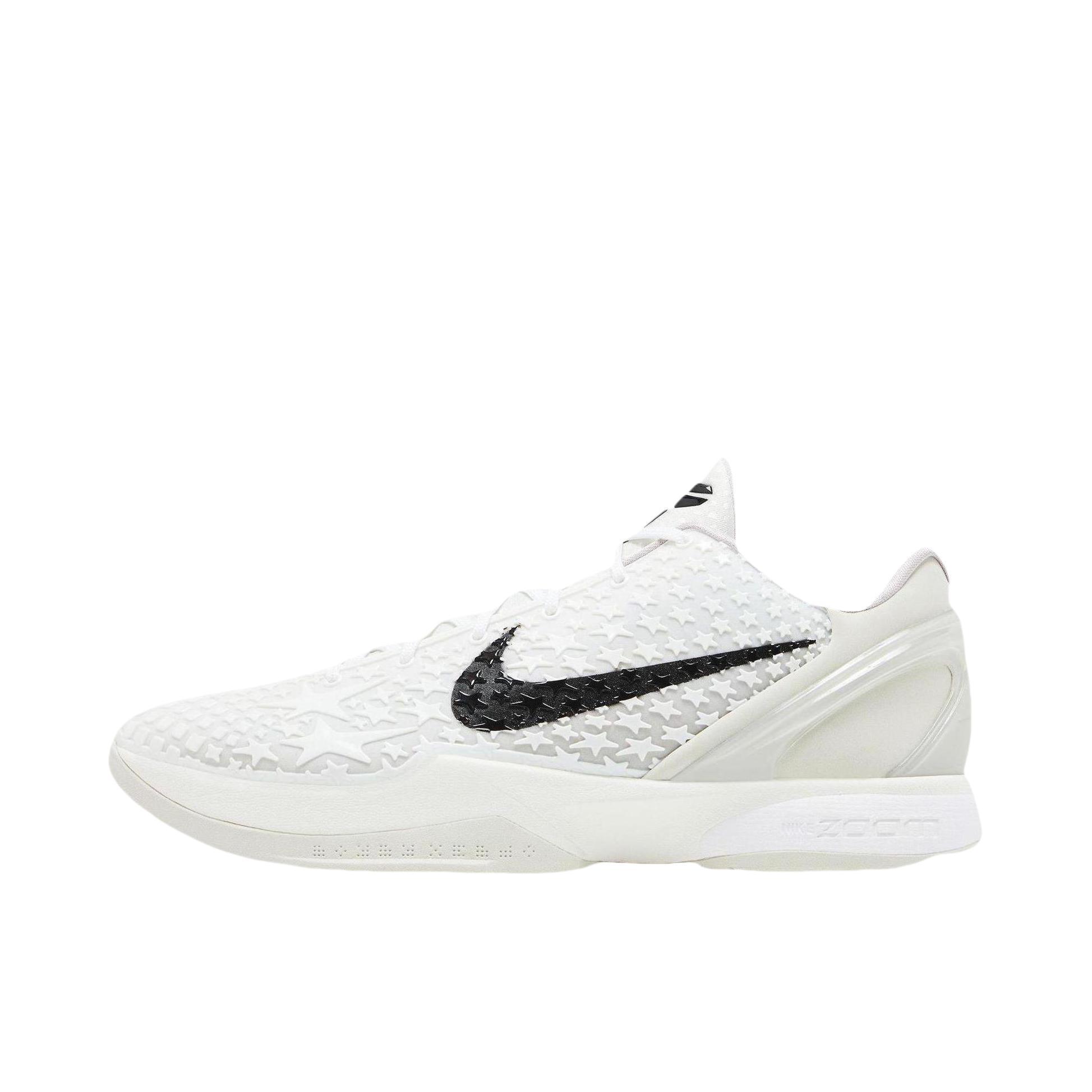 推荐商品：Nike Zoom Kobe 6 篮球鞋 抗扭包裹性轻便减震防滑耐磨实战舒适百搭低帮 大童/白色