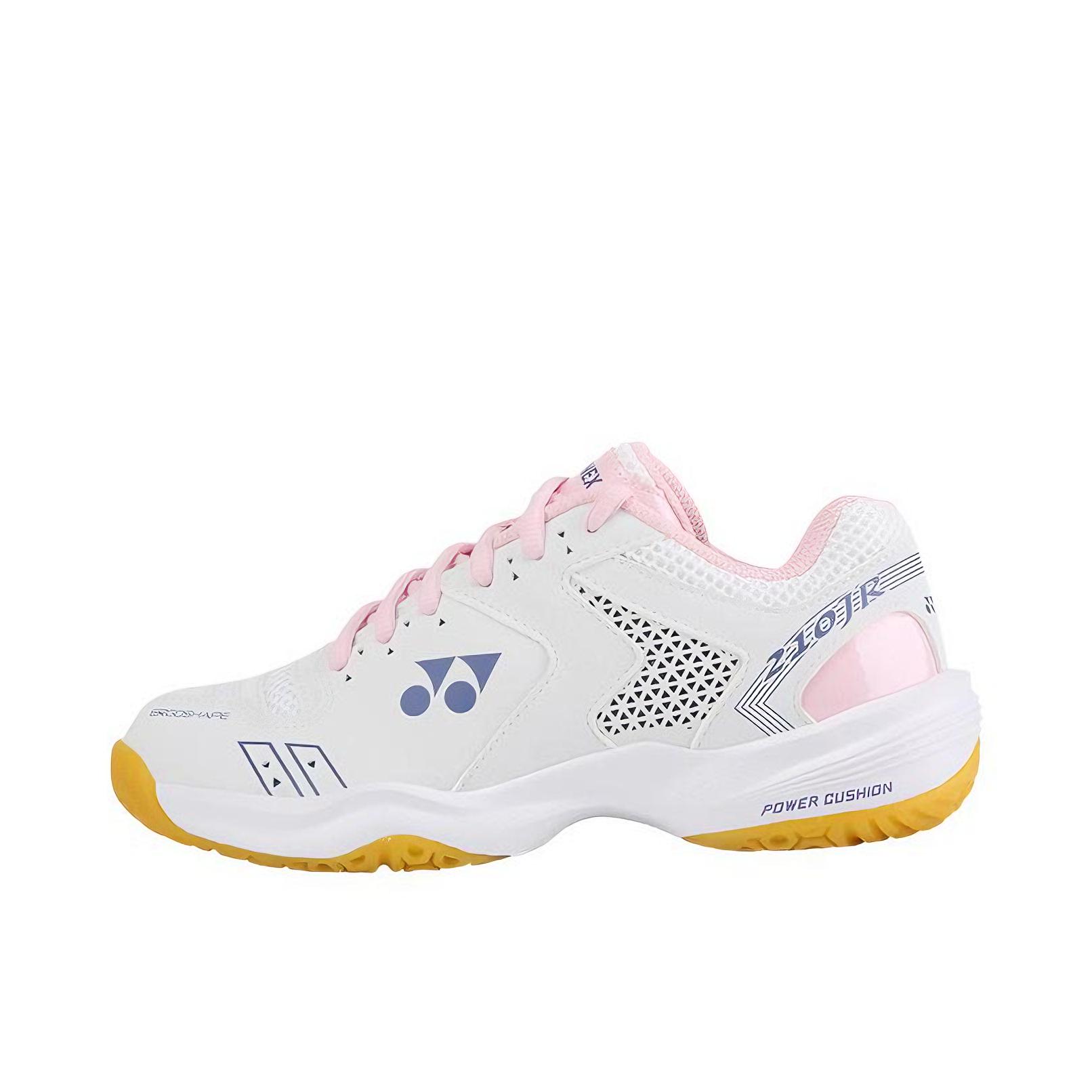 推荐商品：YONEX/尤尼克斯 Power Cushion 210系列 羽毛球鞋 系带轻量防滑耐磨减震织物合成革 女款/白色/水粉