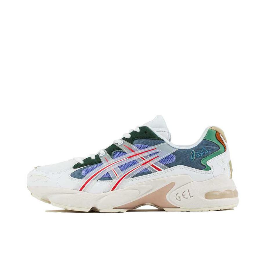 推荐商品：Asics/亚瑟士 Gel-Kayano 5 防滑耐磨 舒适透气 缓震支撑 马拉松 合成革 复古百搭 织物 跑鞋 White HBX联名/白色/蓝色
