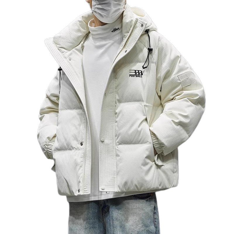 推荐商品：隐狼世家 亲肤加厚保暖连帽长袖羽绒服 GY7250 玉白