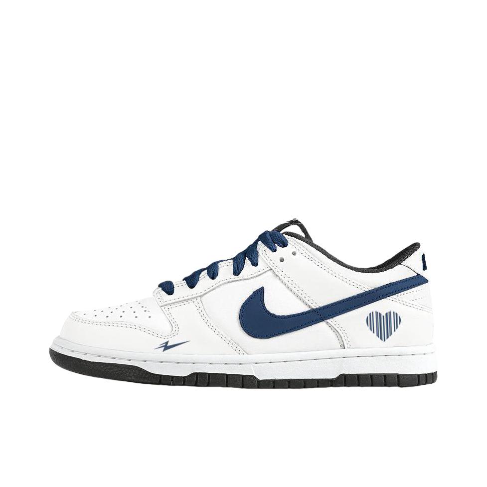 推荐商品：【定制球鞋】 Nike Dunk 板鞋 平跟系带防滑耐磨做旧高街简约百搭潮流复古美式 就这样