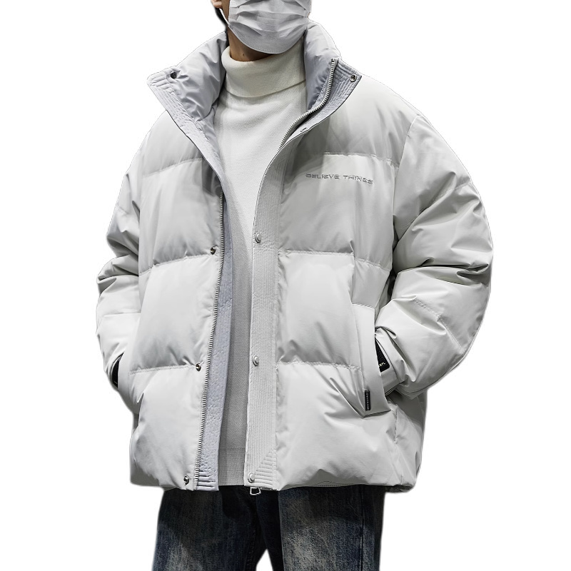 推荐商品：隐狼世家 白鸭绒亲肤立领保暖羽绒服 GY7251 摩登灰