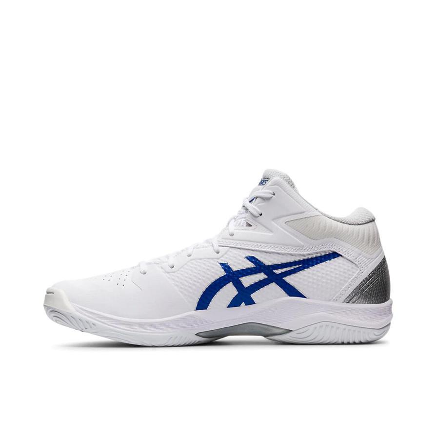 推荐商品：Asics/亚瑟士 Gel-Hoop V12 缓震透气 防滑耐磨 实战包裹性 圆头织物 篮球鞋 白蓝