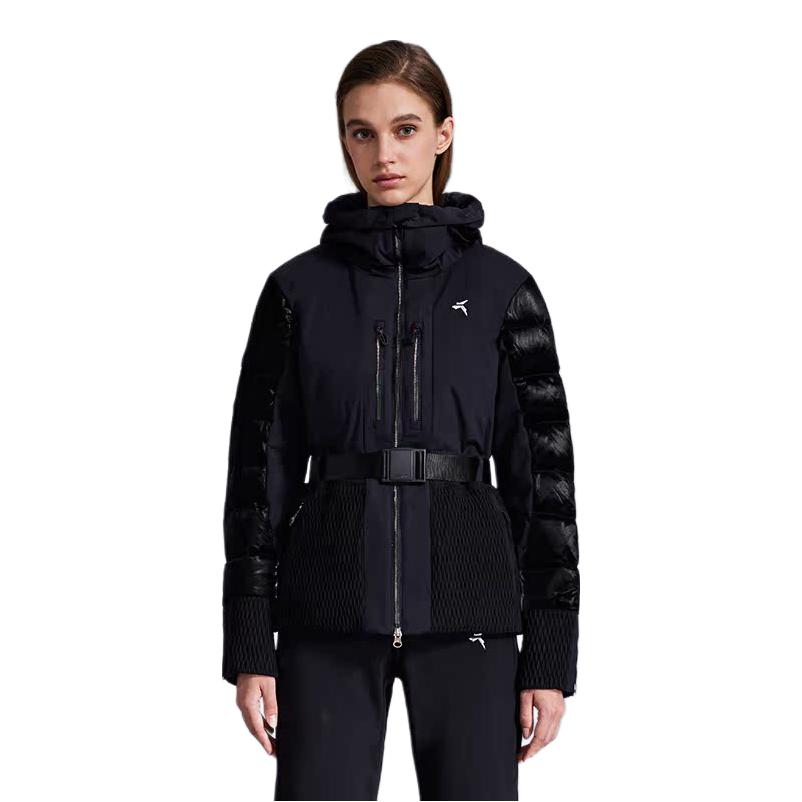 推荐商品：tittallon/体拓 C系列防水羽绒连帽滑雪服 女装 FTW31054 月黑