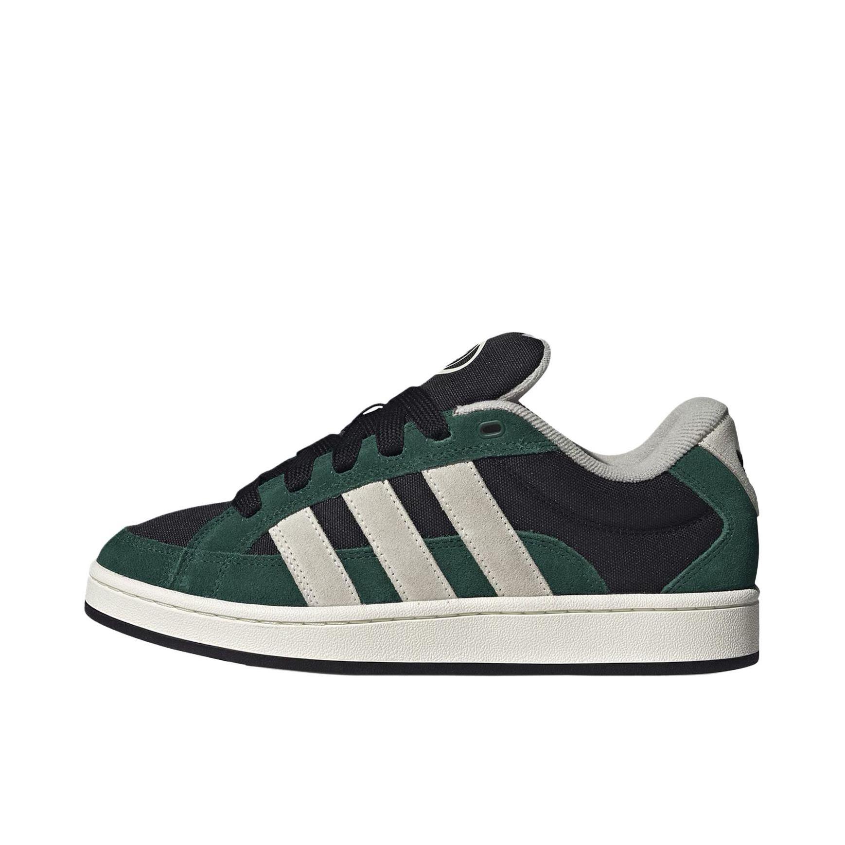 推荐商品：adidas Campus 00s Beta 板鞋 防滑耐磨低帮系带舒适百搭潮流贴合 黑色/绿色