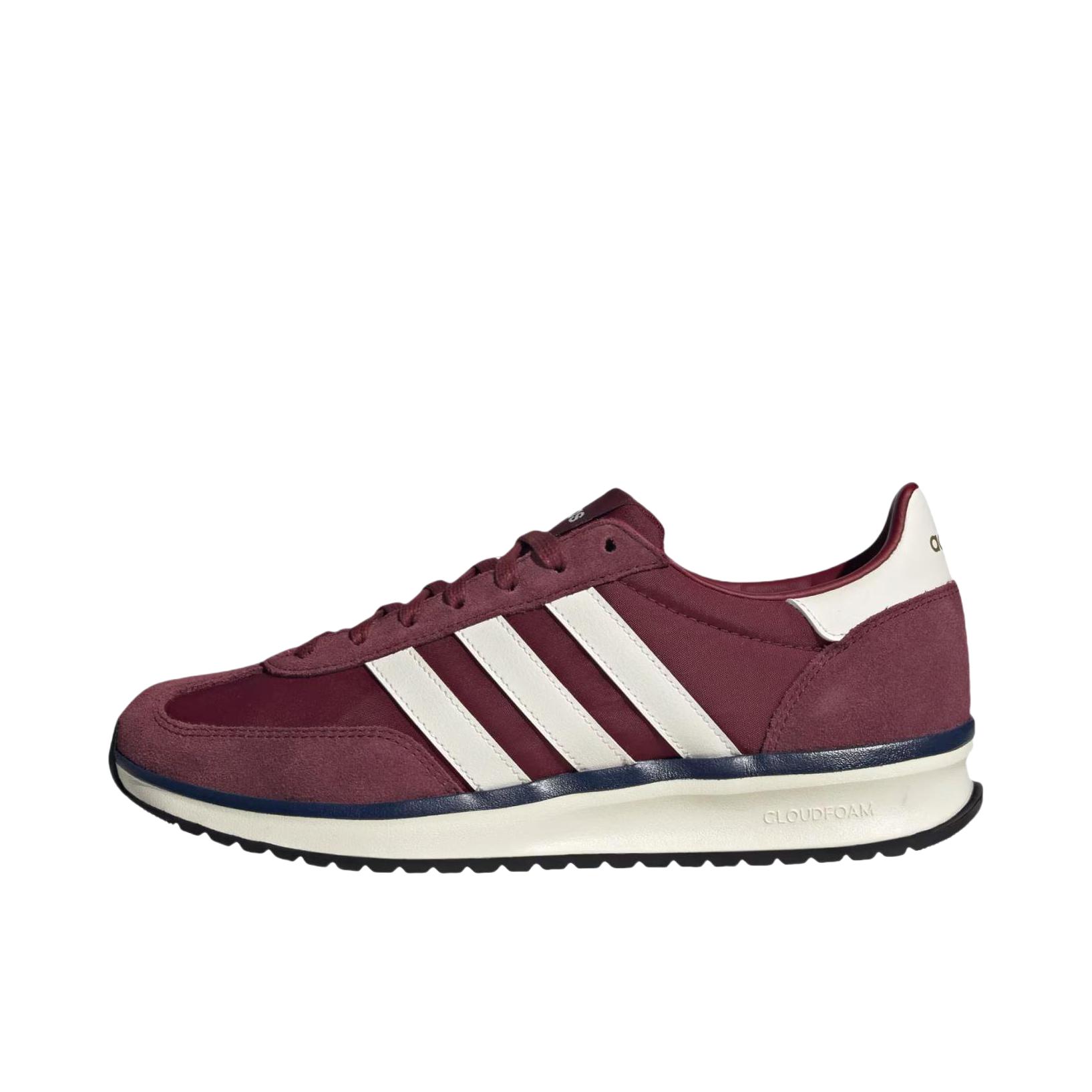 推荐商品：adidas RUN 70s 2.0 跑鞋 防滑耐磨轻便透气低帮系带复古百搭时尚潮流轻运动贴合 酒红色/白色