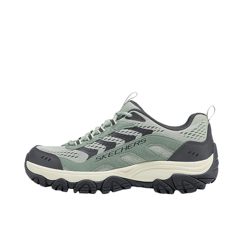 推荐商品：Skechers/斯凯奇 STREET系列 运动休闲鞋 厚底百搭舒适防滑越野 女款/灰色/薄荷绿