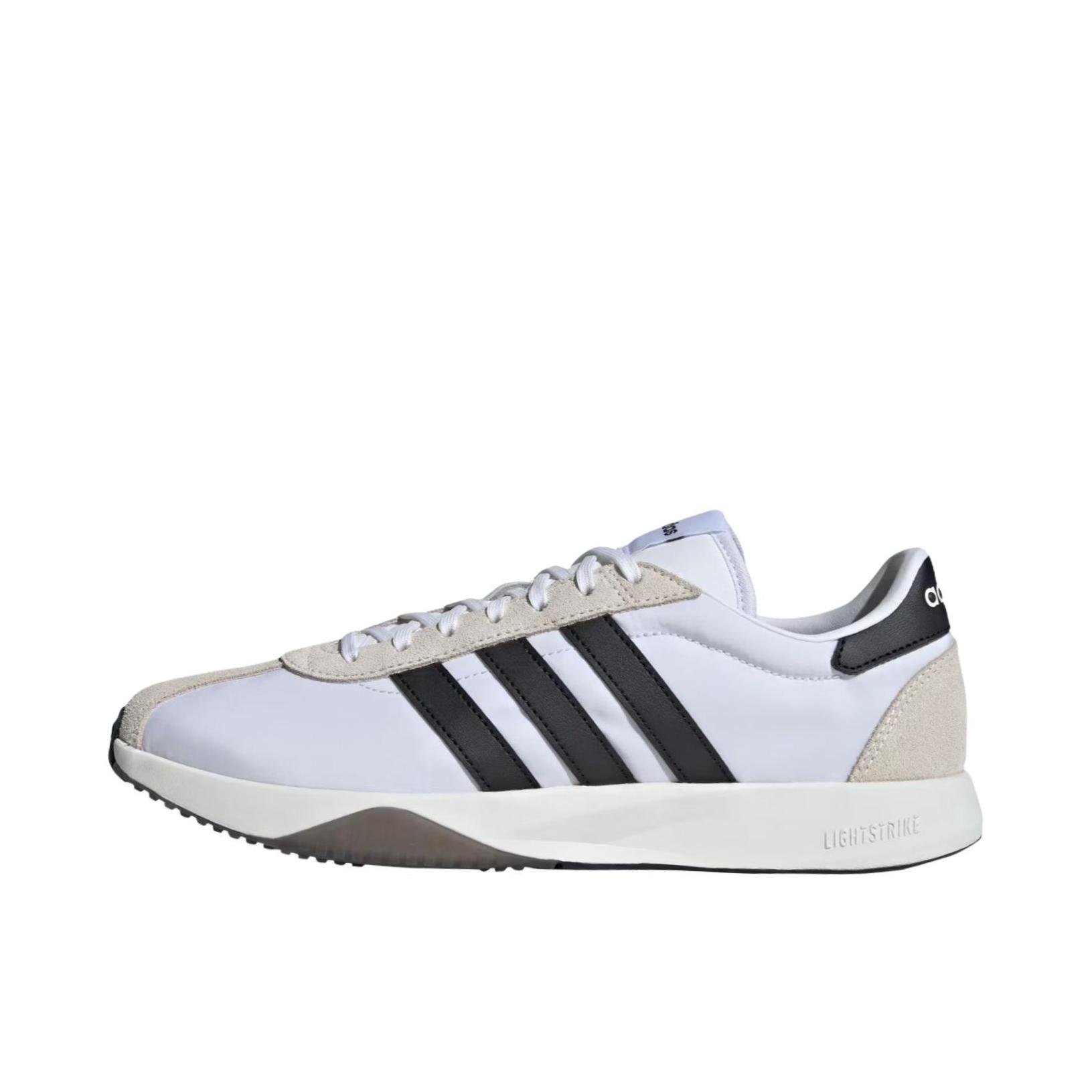 推荐商品：adidas 76/26 运动休闲鞋 复古耐磨系带圆头 白色