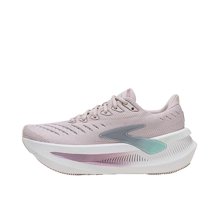 推荐商品：Brooks/布鲁克斯 Glycerin Max 2 跑鞋 潮流时尚舒适百搭贴合 女款/粉红色/丝蓝色/金属粉