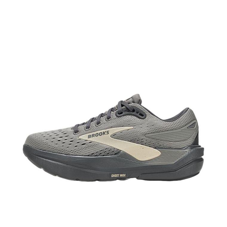 推荐商品：Brooks/布鲁克斯 Ghost 幽灵 Max 3 跑鞋 缓震支撑运动跑步 峰岩灰/罂粟籽灰/沙黄色